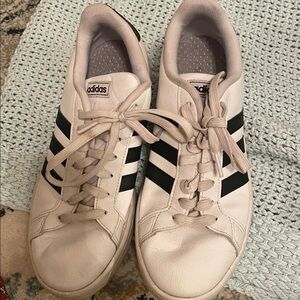 Adidas Classic White and Black Sneakers